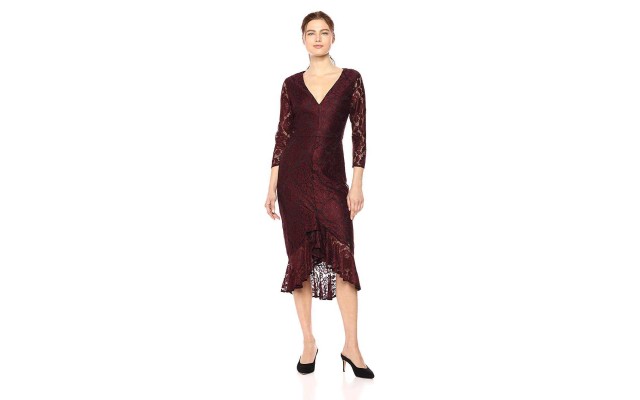  Women’s Parker Dress (Oxblood Combo, 6)