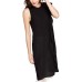  Womens Ruffle-Trimmed Tunic Dress (Black, S)