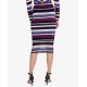  Womens Sweater Striped Pencil Skirts