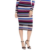 Rachel Roy Womens Sweater Striped Pencil Skirts