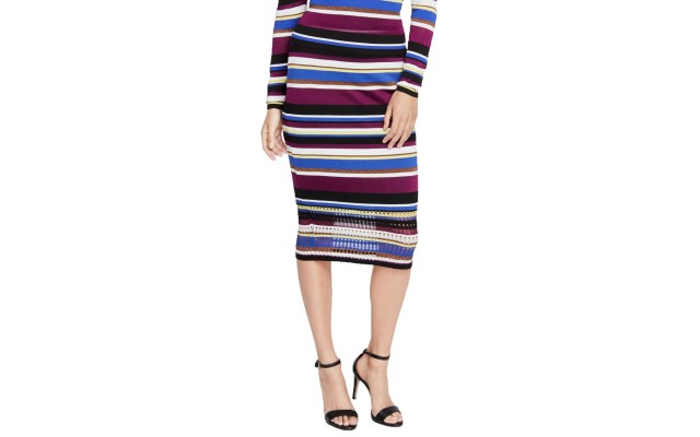  Womens Sweater Striped Pencil Skirts