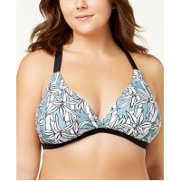 Raisins Curve Plus Size Strappy-Back Top Women’s Swimsuit (Black, 24W)