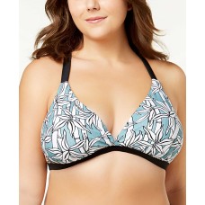 Raisins Curve Plus Size Strappy-Back Top Women’s Swimsuit (Black, 24W)
