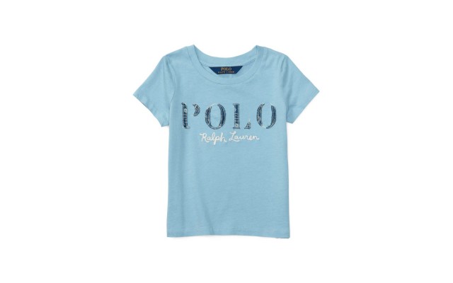 Ralph Lauren Graphic-Print Cotton T-Shirt (Bolivian Blue 2/2T)