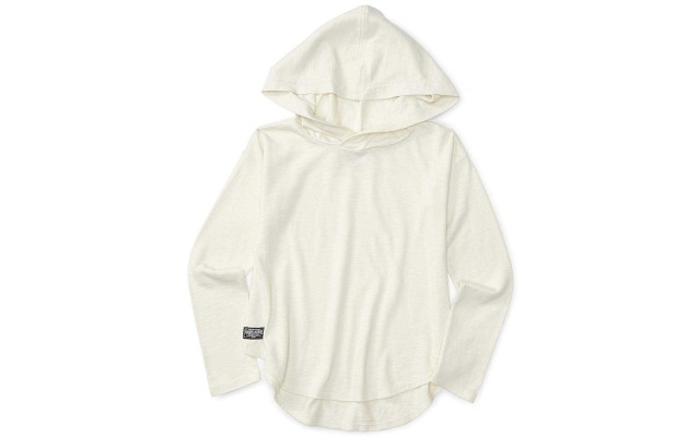 RALPH LAUREN Hooded Long-Sleeve Shirt (4T Toddler) – White