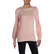 Ralph Lauren Womens Boatneck Long Sleeves Sweater (Oxford Pink, S)