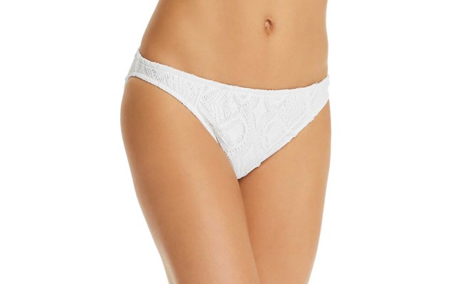 Ralph Lauren Women’s Crochet Hipster Bikini Bottom Swimsuit (Natural, L)