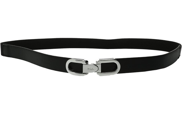 Ralph Lauren Womens Lexington Interlocking Stretch Belt (XL, Black)