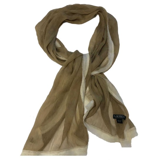 Ralph Lauren Women’s Over Scarf (Beige, One Size)