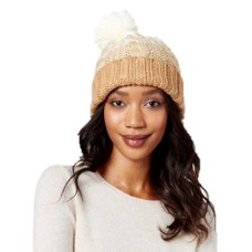 Rampage Women's Colorblock Cable Knit Beanie Hats