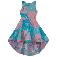 Rare Editions Big Girls High-Low Brocade Dresses