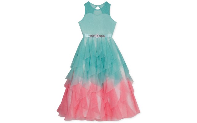  Big Girls Ombre Cascading Tulle Gown (16)