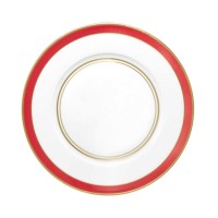 Raynaud Cristobal Dinner Plate (Red&White, 10 3/5″)