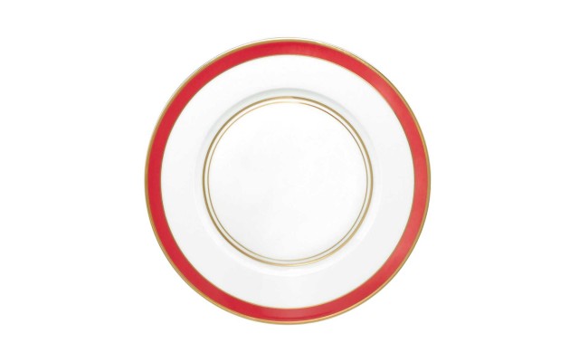  Cristobal Dinner Plate (Red&White, 10 3/5″)