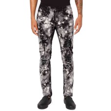 Reason Men’s Rhinestone Denim Jeans (Black, 40×32)