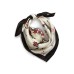  Twilight Floral Print Silk Bandana Scarf (White/Multi)