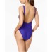  Women’s Ribbed One-Piece Swimsuit