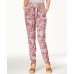  Juniors’ Printed Ruched-Hem Soft Pants