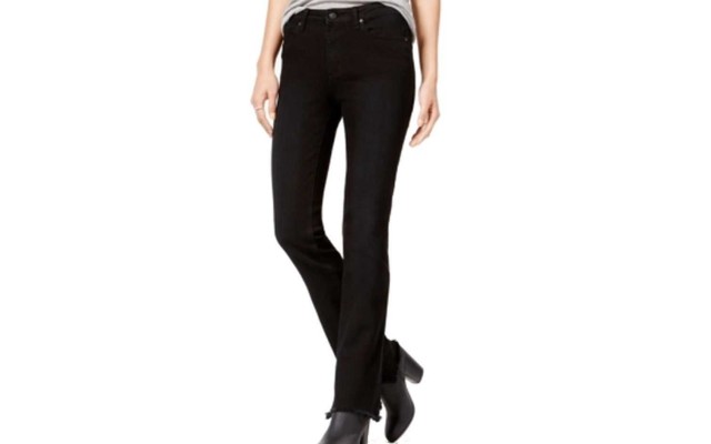 Rewash Performance Stretch Tulip Flare Black Junior Jeans J2255AET, SIZE 0/24