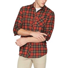 Rip Curl Men’s Dayton Long Sleeve Shirt Clothing (Red, M)