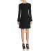   A-Line Mini Dress (Black, S)