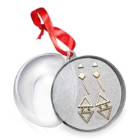 Robert Rose Two-Tone Geometric Earring Set