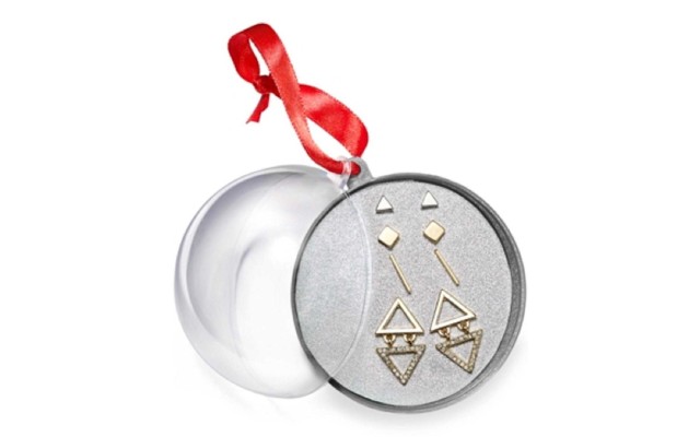 Robert Rose Two-Tone Geometric Earring Set