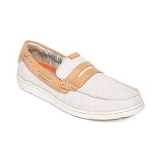 Rockport Men’s Gryffen Penny Slip-On Loafers (Taupe Canvas, 11M)