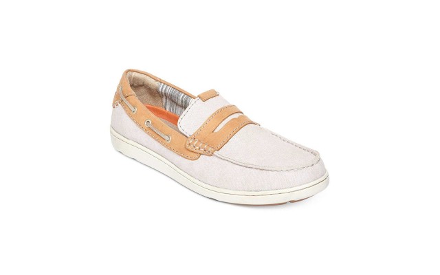  Men’s Gryffen Penny Slip-On Loafers (Taupe Canvas, 11M)