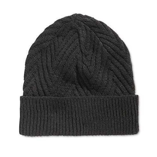  Distinction Mens Herringbone Knit Beanie Hats