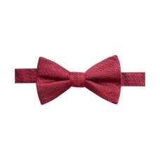 Ryan Seacrest Distinction Men’s Kent Unsolid Pre-tied Silk Bow Tie (Red)