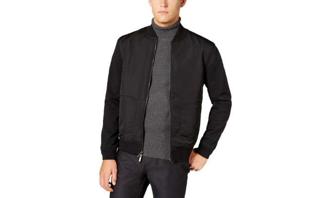  Distinction Mens Mixed-Media Bomber Jackets