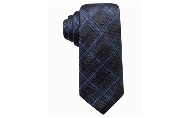  Distinction Men’s Pienza Plaid Slim Silk Ties