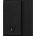  Distinction Men’s Slim-Fit Stretch Non-Iron Black French Cuff Dress Shirt (Black, 17.5X34-35)