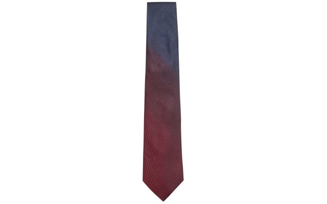  Distinction Men’s Taylor Degrade Panel Silk Tie (Navy/Red)