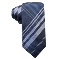 Ryan Seacrest Distinction Men’s Turn Plaid Silk Woven Slim Ties