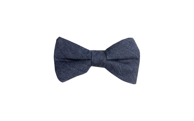  Distinction Men’s Tymon Seasonal Solid Pre-Tied Bow Tie (Navy)