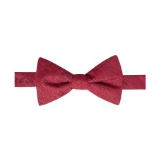 Ryan Seacrest Distinction Shimmer Chiffon Soild Pre-Tied Bow (Red)