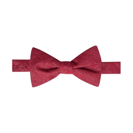  Distinction Shimmer Chiffon Soild Pre-Tied Bow (Red)