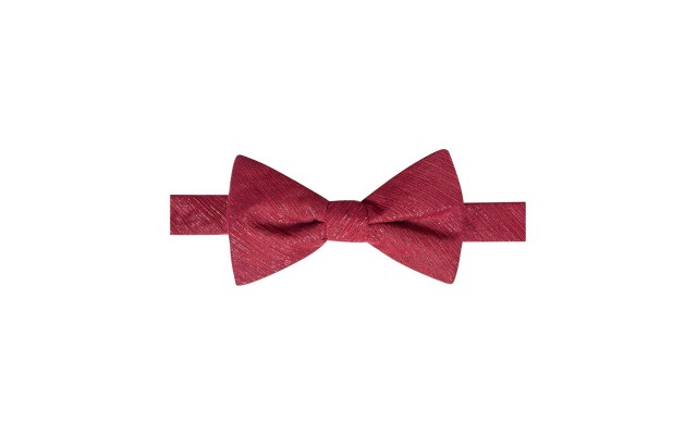  Distinction Shimmer Chiffon Soild Pre-Tied Bow (Red)