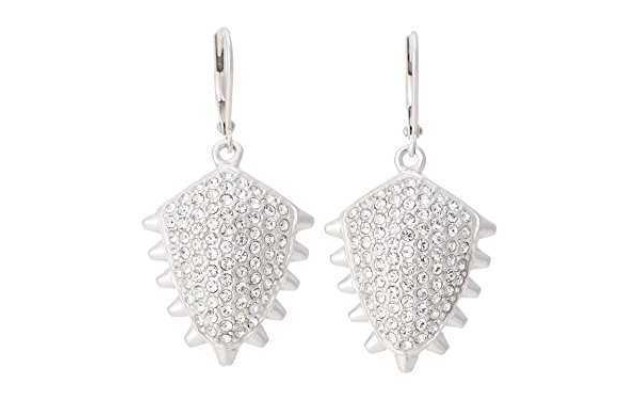Sam Edelman Women’s Sand Dunes Pave Stud Drop Earrings Rhodium