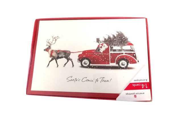 Santa’s Comin’ to town! Christmas Boxed Cards, 14 Count