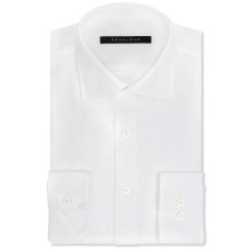 Sean John Classic/Regular Fit Men’s Solid Classic-Fit Dress Shirt (White, 15.5X32/33)
