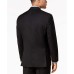  Men’s Classic-Fit Stretch Solid Black Suit Jacket (Black, 40R)