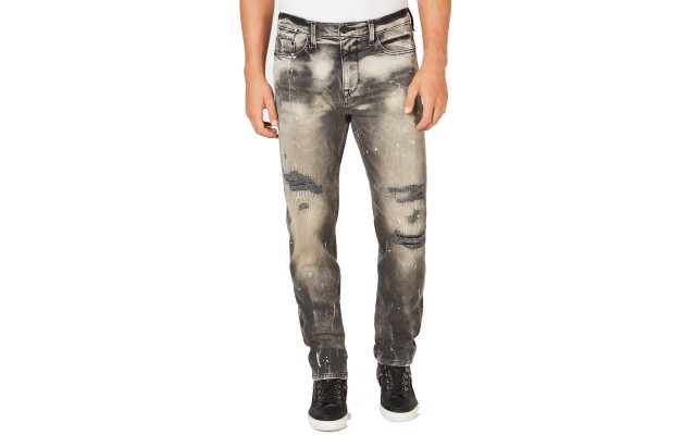  Men’s Five-Pocket Destructed Jeans