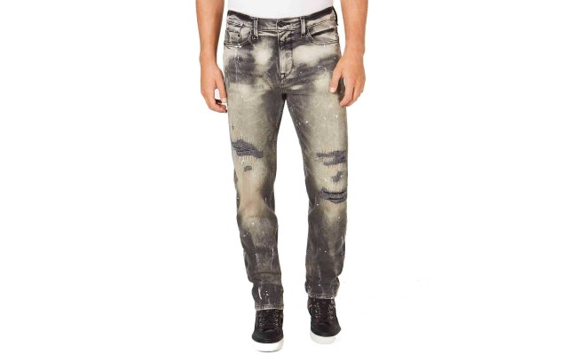  Men’s Five-Pocket Destructed Jeans