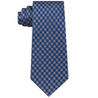 Sean John Men’s Retro Houndstooth Silk Tie (Navy)