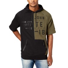 Sean John Men’s Split Colorblocked Hoodie (Green, S)
