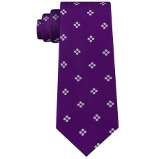 Sean John Men’s Tie Floral Necktie (Purple/White)