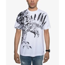 Sean John Men’s Wrap Eagle T-Shirt ((White, XL)